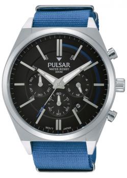 Pulsar X Herren Uhr Sport Quarz Chronograph Wasserdicht Stoppuhr PT3703X1