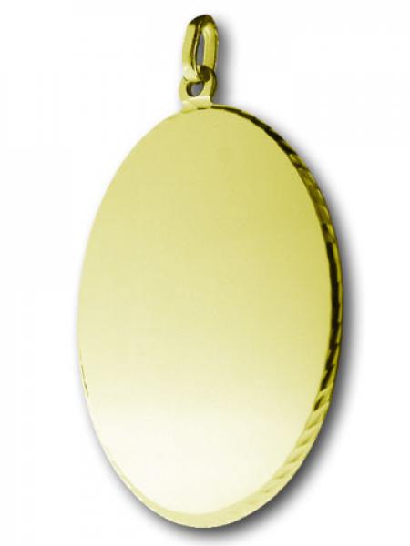 750 Gold Kettenanhänger oval