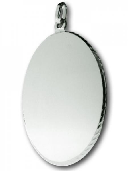925 Silber Gravuranhänger oval 27,5mm x 37mm